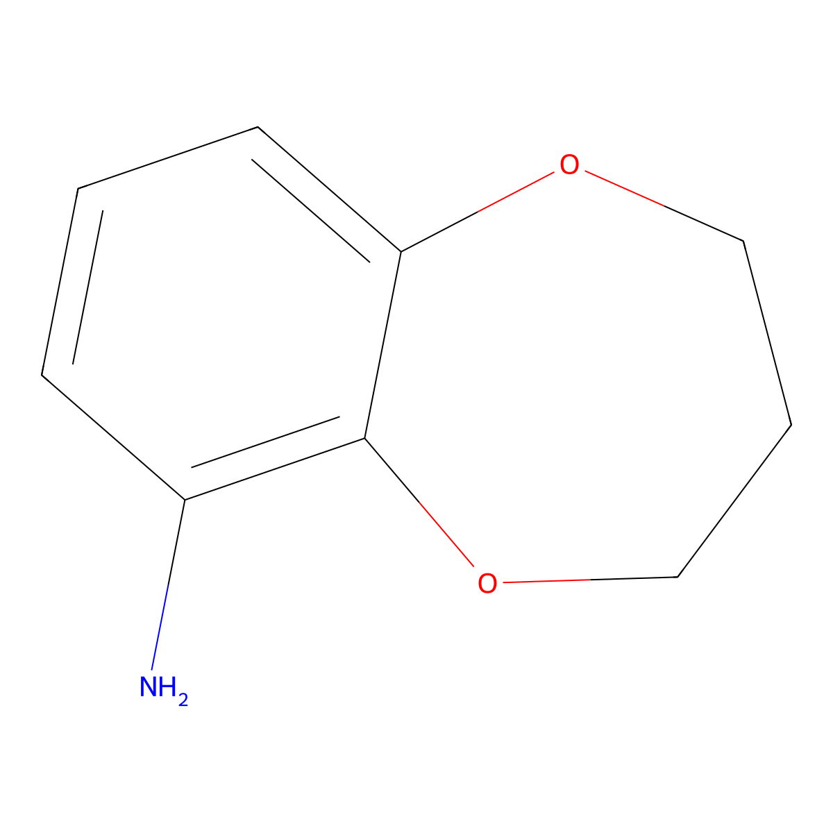 3,4-Dihydro-2h-1,5-benzodioxepin-6-amine molecular structure, CAS 115464-86-3