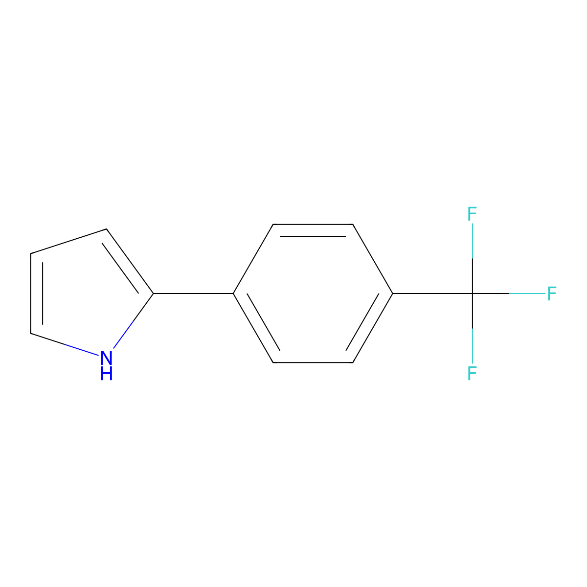 2-[4-(Trifluoromethyl)phenyl]pyrrole molecular structure, CAS 115464-88-5
