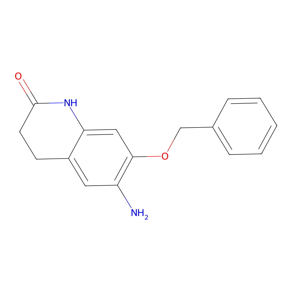6-Amino-7-(benzyloxy)-1,2,3,4-tetrahydroquinolin-2-one molecular structure, CAS 1154648-18-6