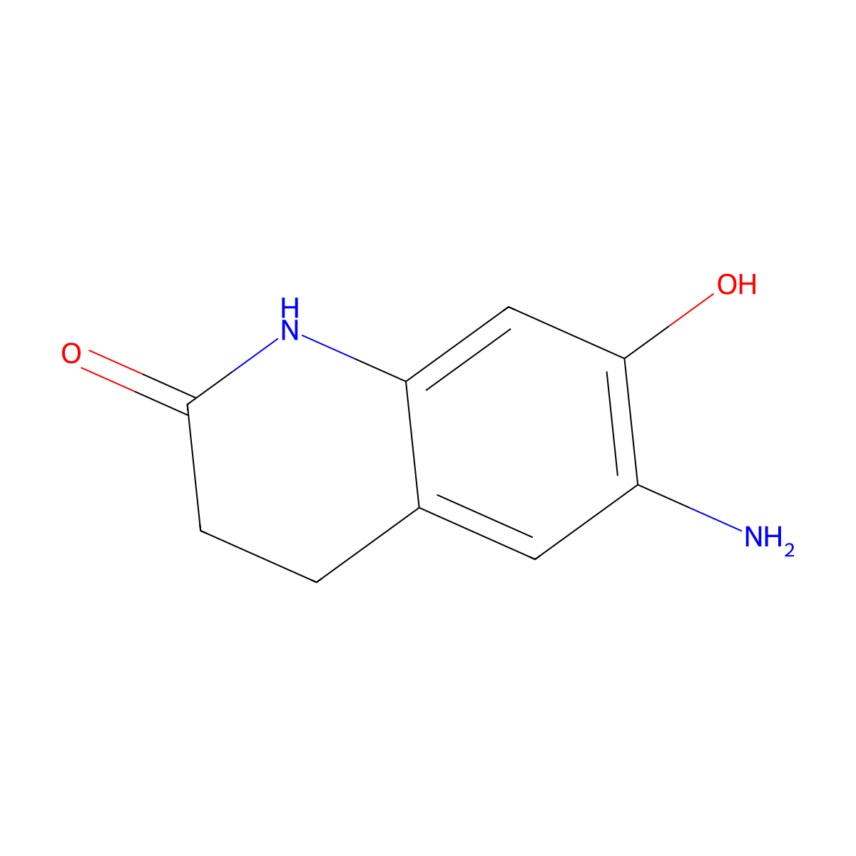 6-Amino-7-hydroxy-1,2,3,4-tetrahydroquinolin-2-one molecular structure, CAS 1154650-22-2