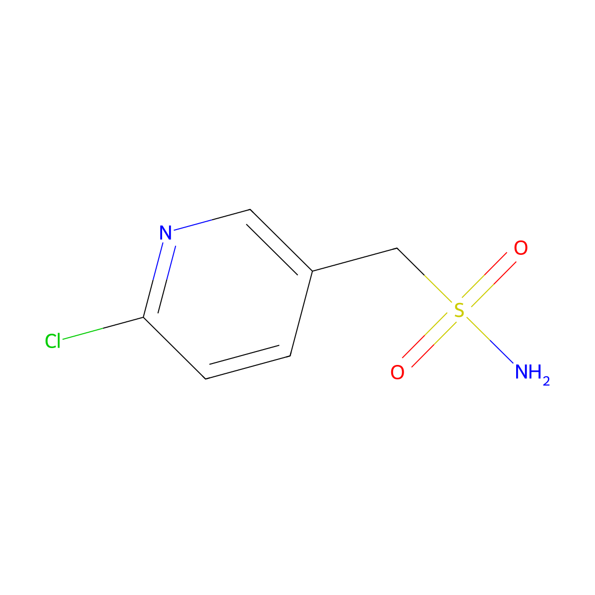 (6-Chloropyridin-3-yl)methanesulfonamide molecular structure, CAS 1154650-51-7