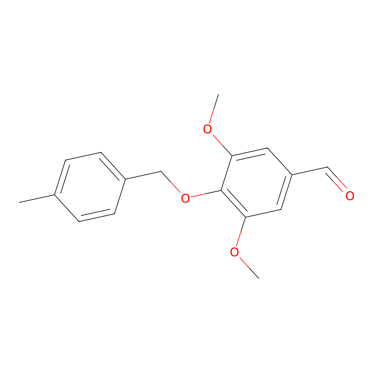 3,5-Dimethoxy-4-((4-methylbenzyl)oxy)benzaldehyde molecular structure, CAS 1154653-85-6