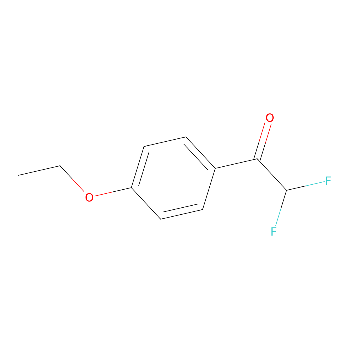 1-(4-Ethoxyphenyl)-2,2-difluoroethanone molecular structure, CAS 115466-96-1