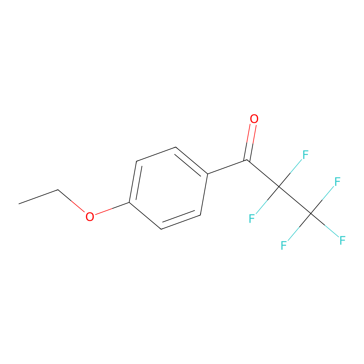 1-(4-Ethoxyphenyl)-2,2,3,3,3-pentafluoro-1-propanone molecular structure, CAS 115466-97-2