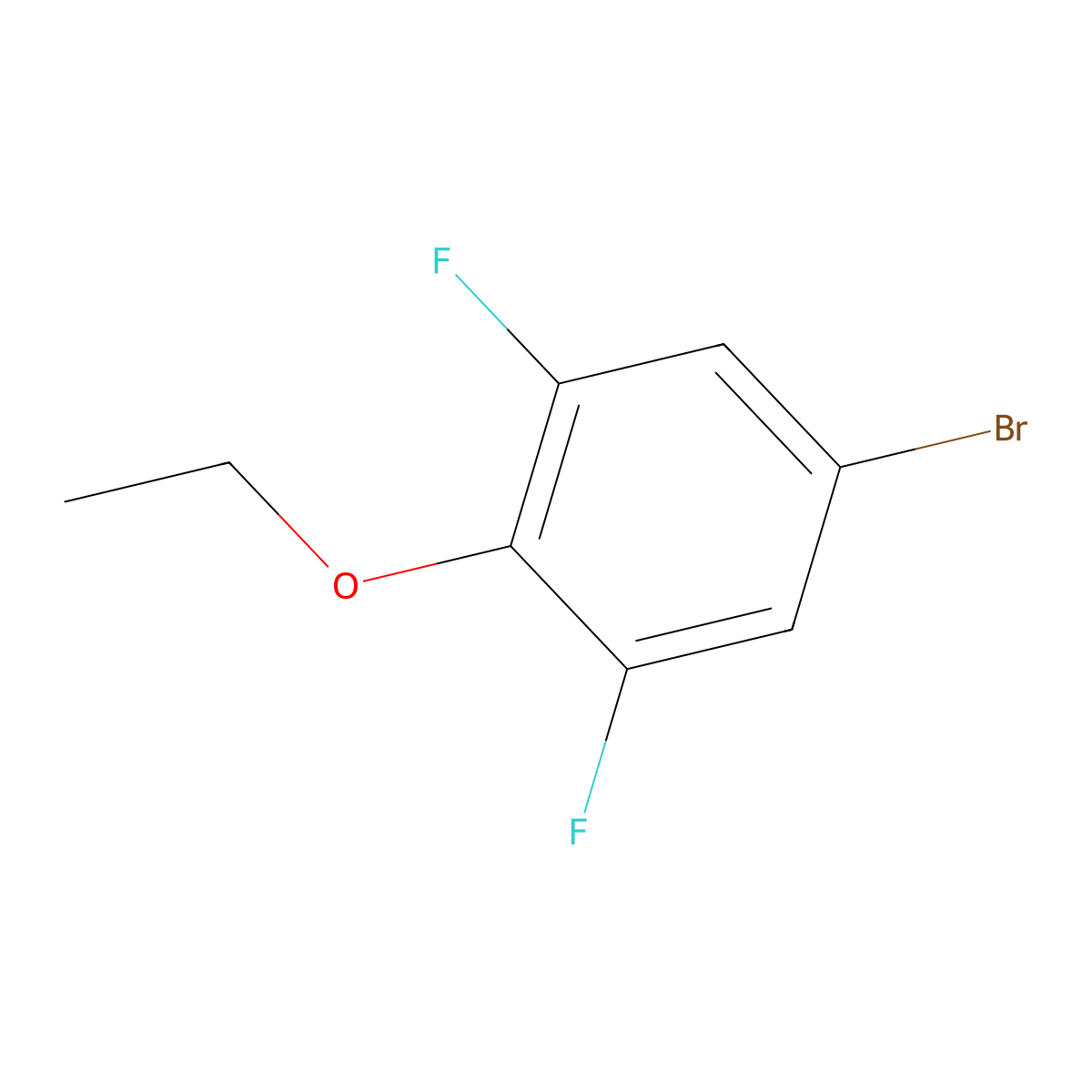 5-Bromo-2-ethoxy-1,3-difluorobenzene molecular structure, CAS 115467-04-4