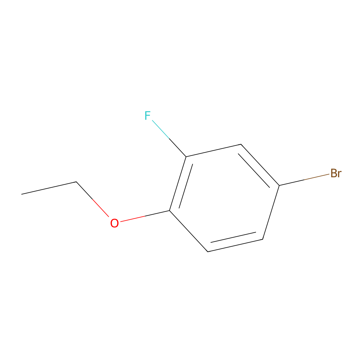 4-Bromo-1-ethoxy-2-fluorobenzene molecular structure, CAS 115467-08-8
