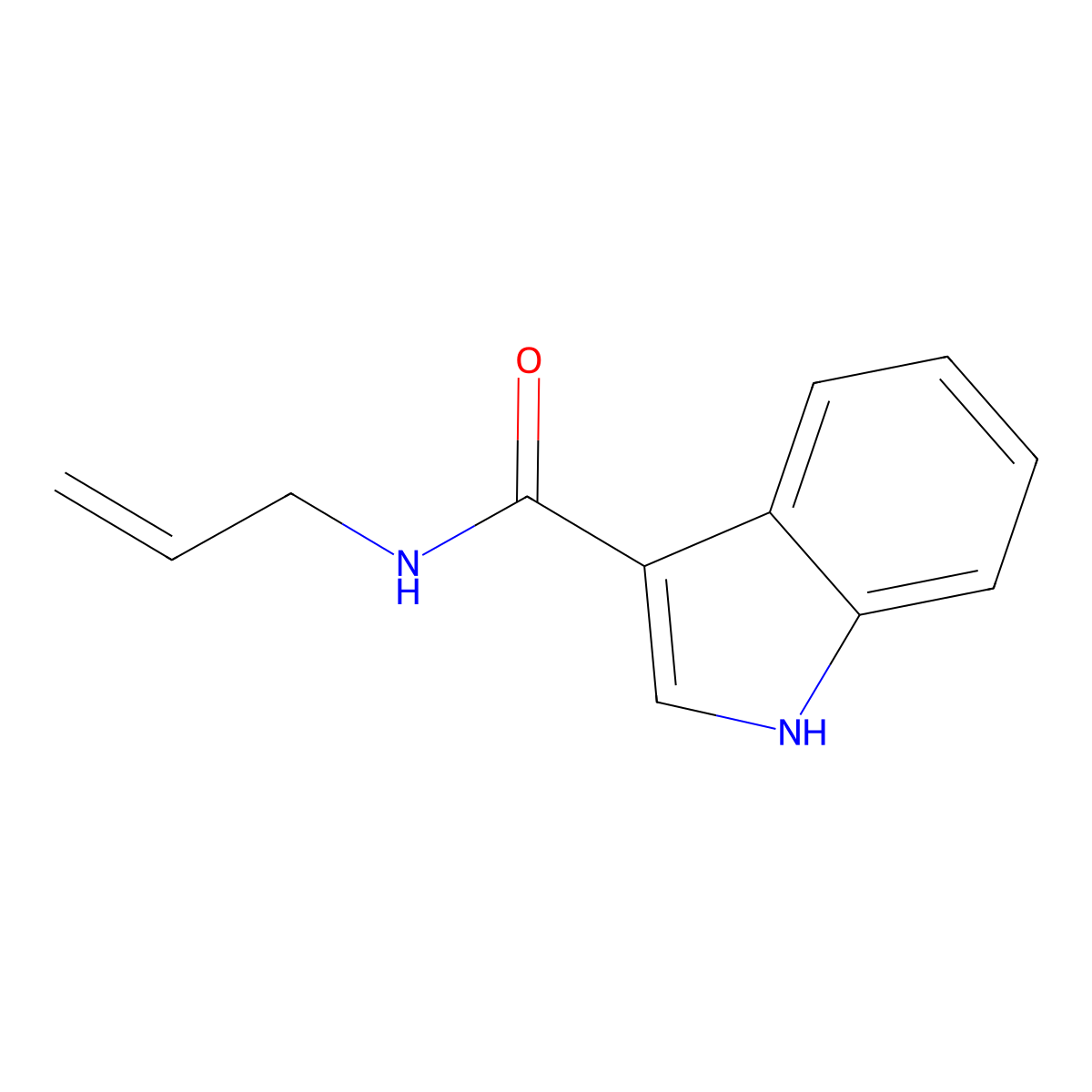 N-(prop-2-en-1-yl)-1H-indole-3-carboxamide molecular structure, CAS 1154685-03-6