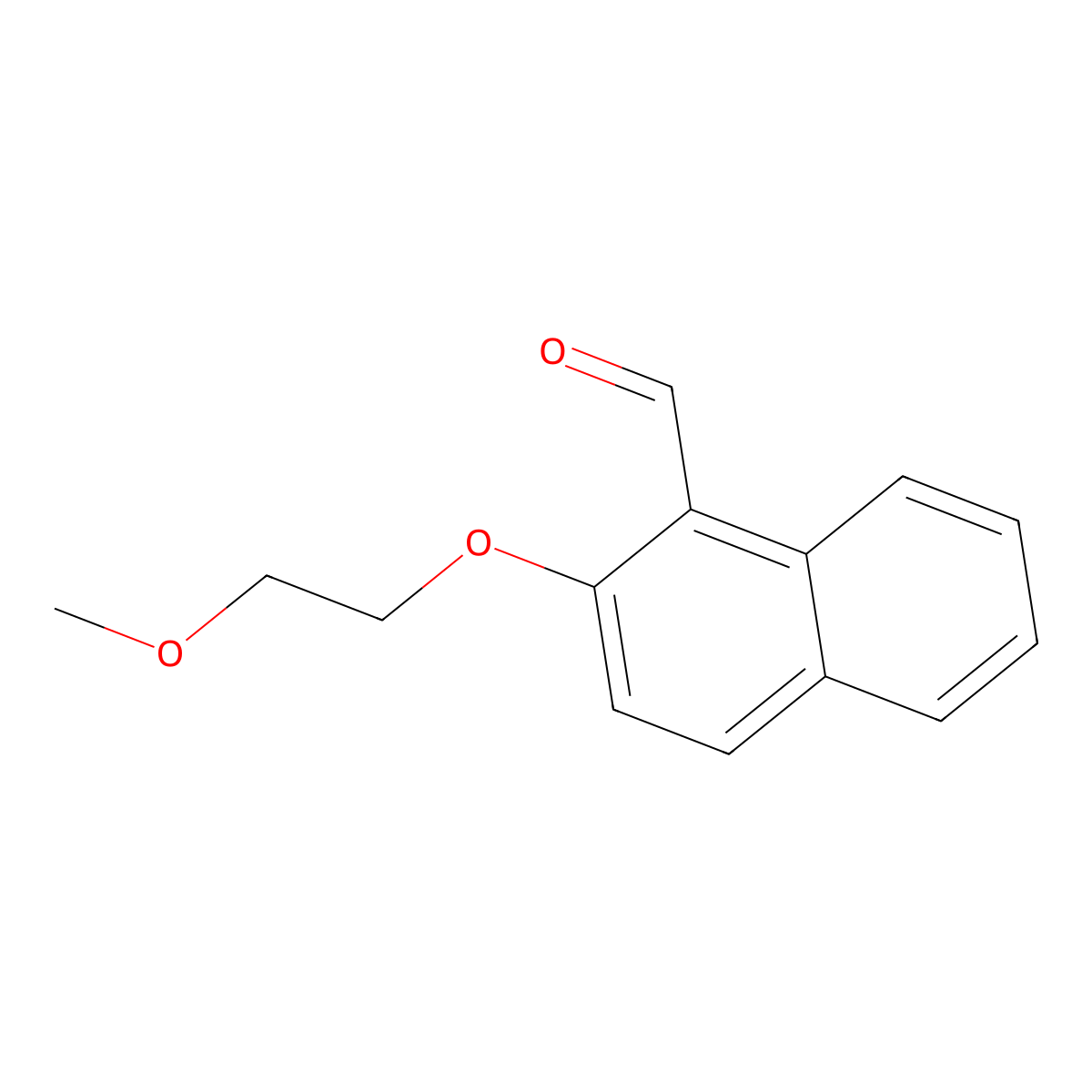 2-(2-Methoxyethoxy)-1-naphthaldehyde molecular structure, CAS 1154688-01-3