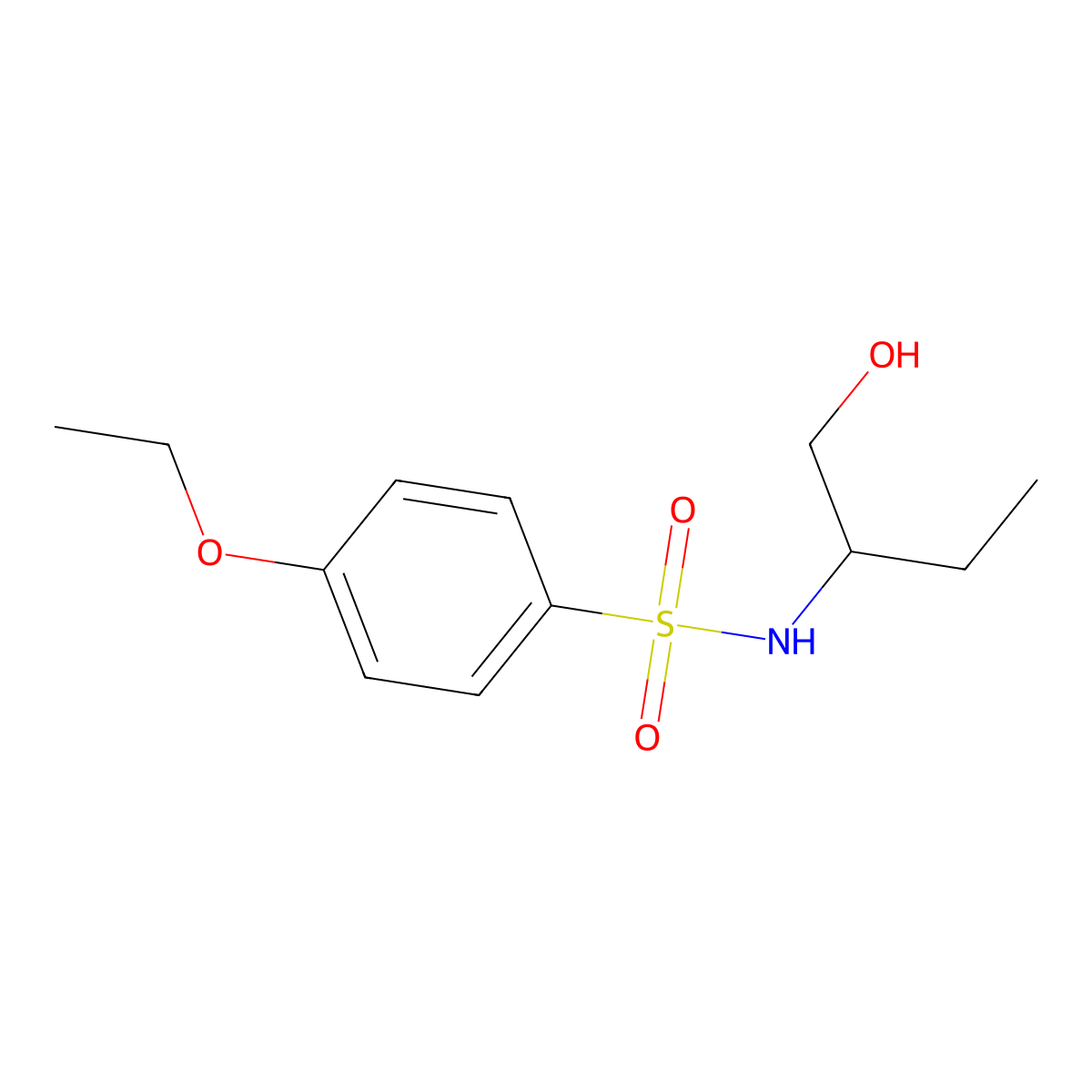 [(4-Ethoxyphenyl)sulfonyl](1-ethyl-2-hydroxyethyl)amine molecular structure, CAS 1154688-81-9