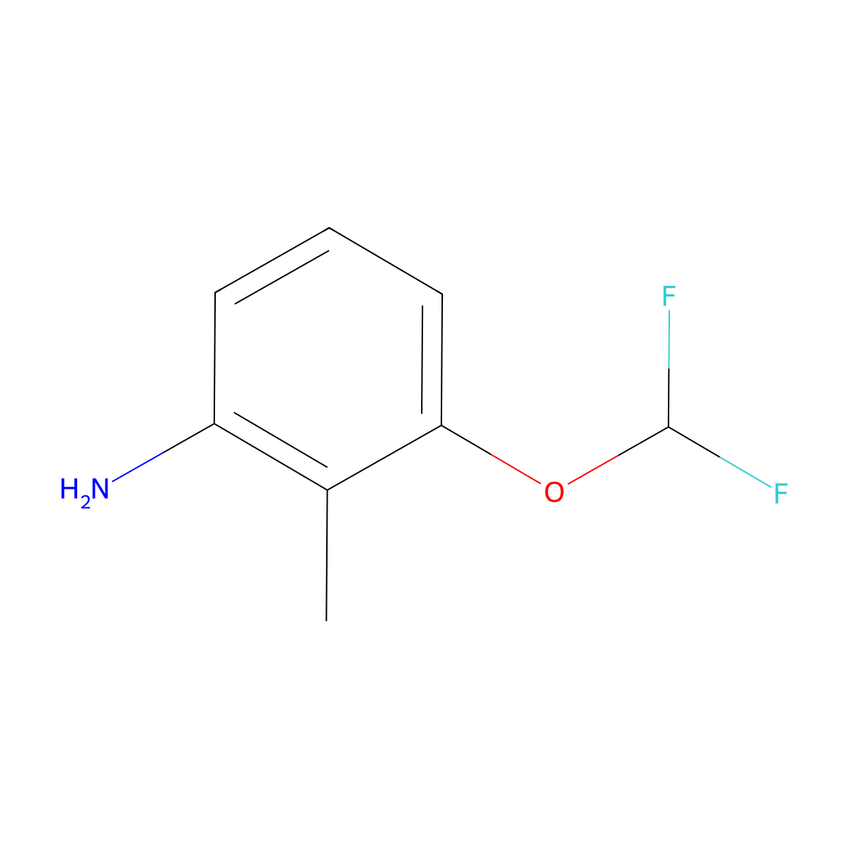 3-(Difluoromethoxy)-2-methylaniline molecular structure, CAS 1154695-47-2