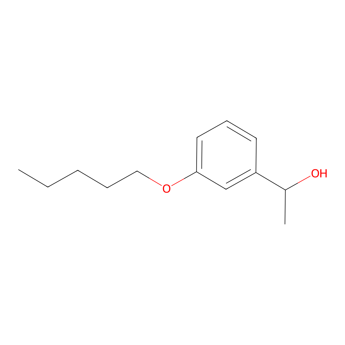 1-(3-(Pentyloxy)phenyl)ethanol molecular structure, CAS 1154701-55-9