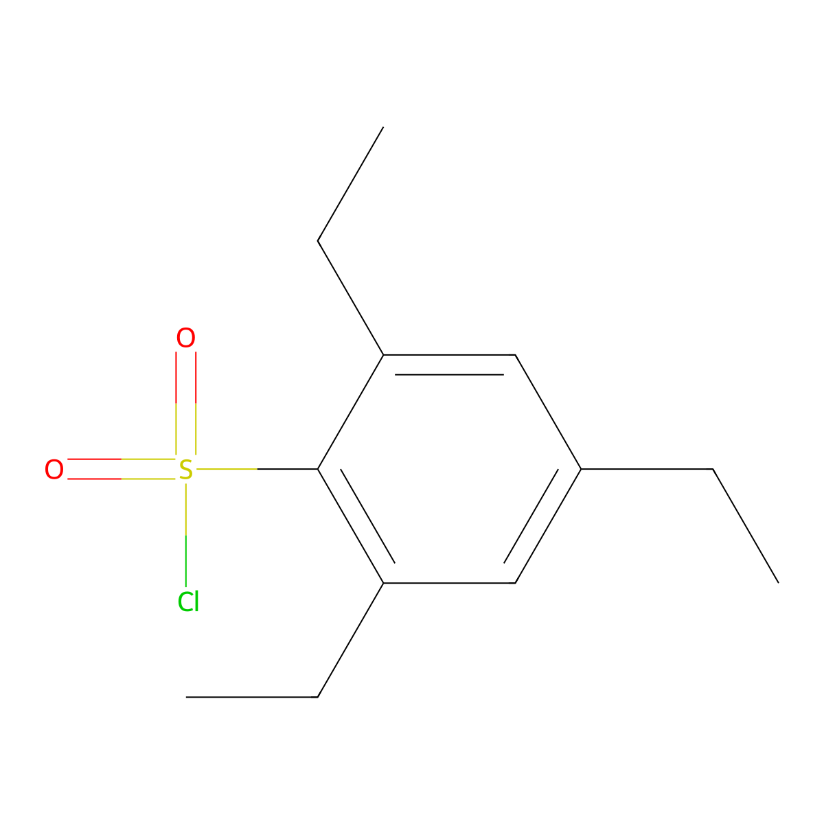 2,4,6-Triethylbenzene-1-sulfonyl chloride molecular structure, CAS 115472-98-5