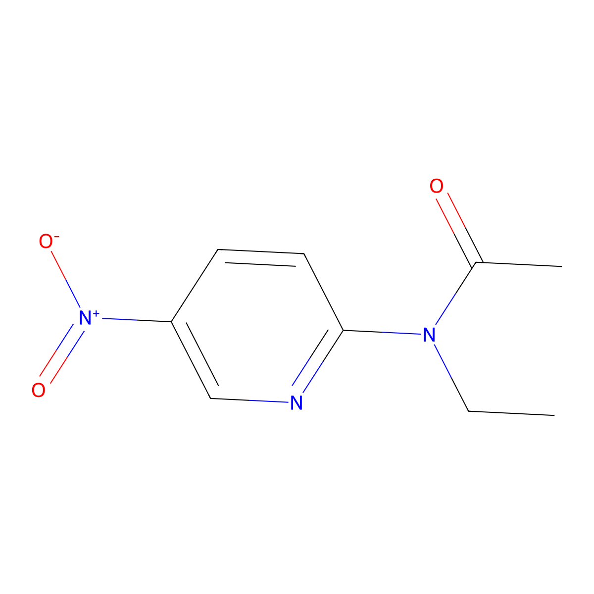 N-ethyl-N-(5-nitropyridin-2-yl)acetamide molecular structure, CAS 115474-10-7