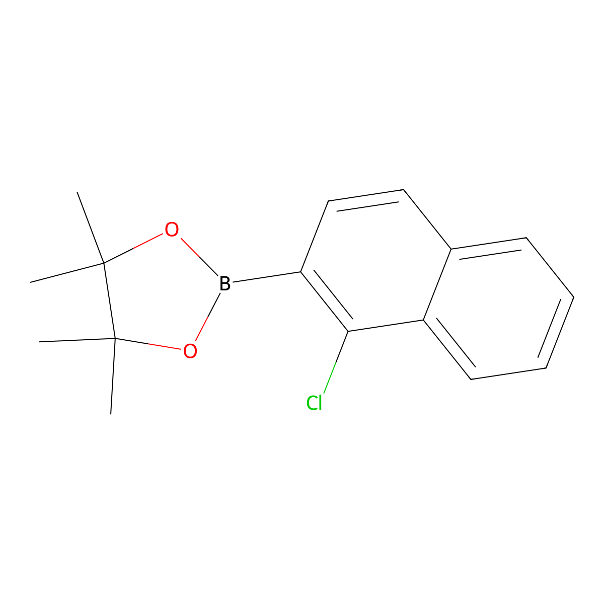 2-(1-Chloronaphthalen-2-yl)-4,4,5,5-tetramethyl-1,3,2-dioxaborolane molecular structure, CAS 1154740-95-0