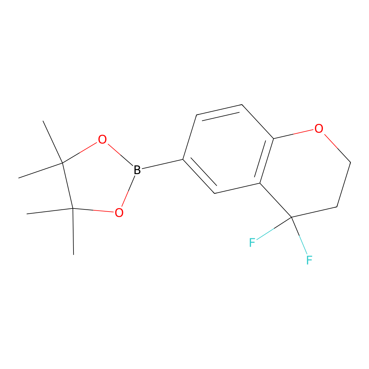 2-(4,4-Difluorochroman-6-YL)-4,4,5,5-tetramethyl-1,3,2-dioxaborolane molecular structure, CAS 1154741-11-3