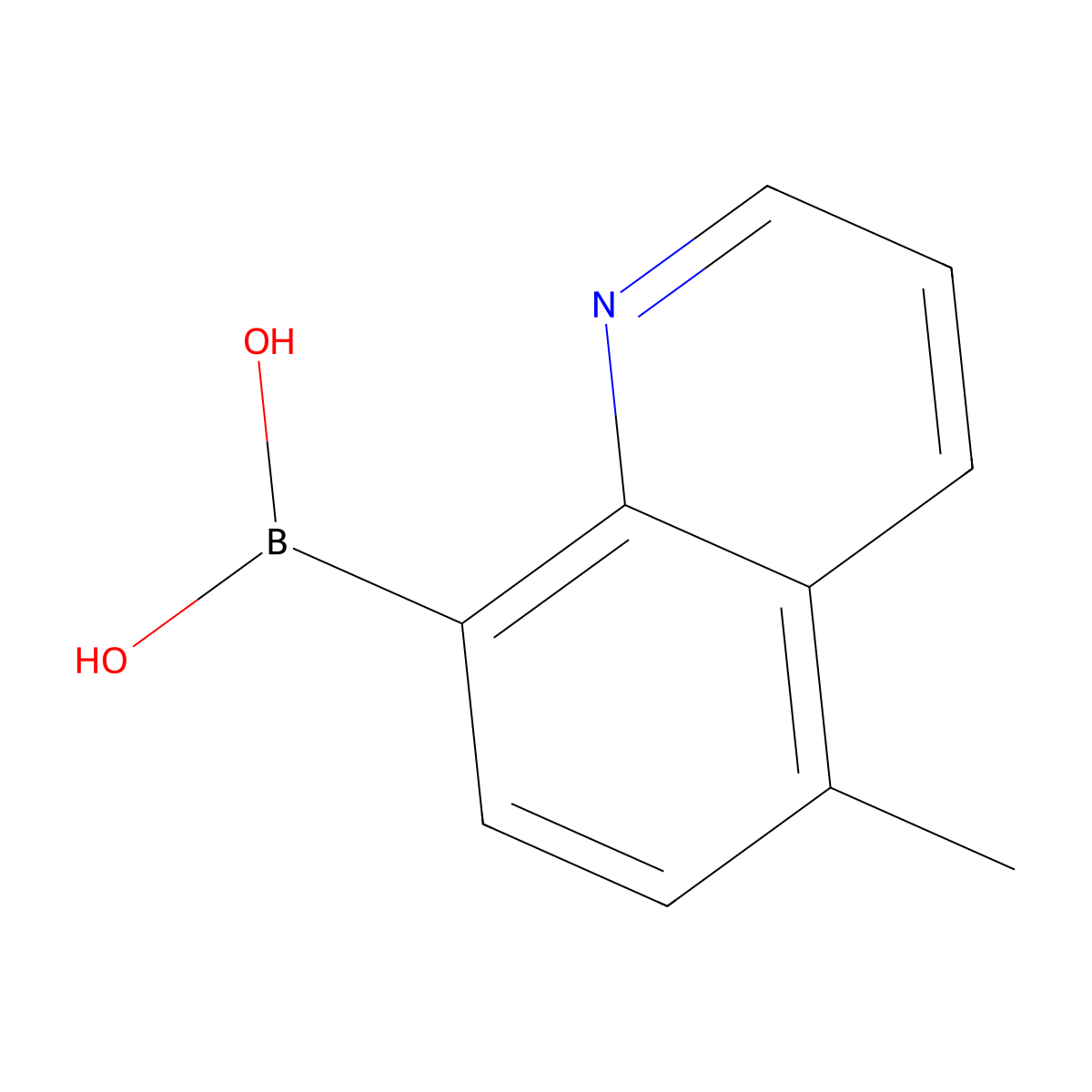 (5-Methylquinolin-8-yl)boronic acid molecular structure, CAS 1154741-19-1