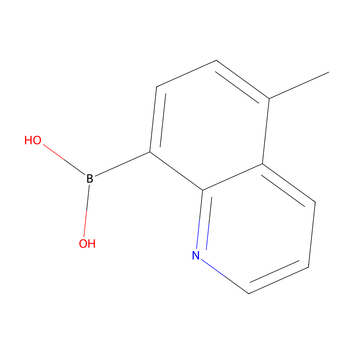 (5-Methylquinolin-8-yl)boronic acid molecular structure, CAS 1154741-19-1