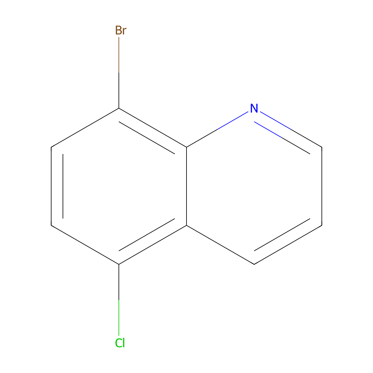 8-Bromo-5-chloroquinoline molecular structure, CAS 1154741-20-4