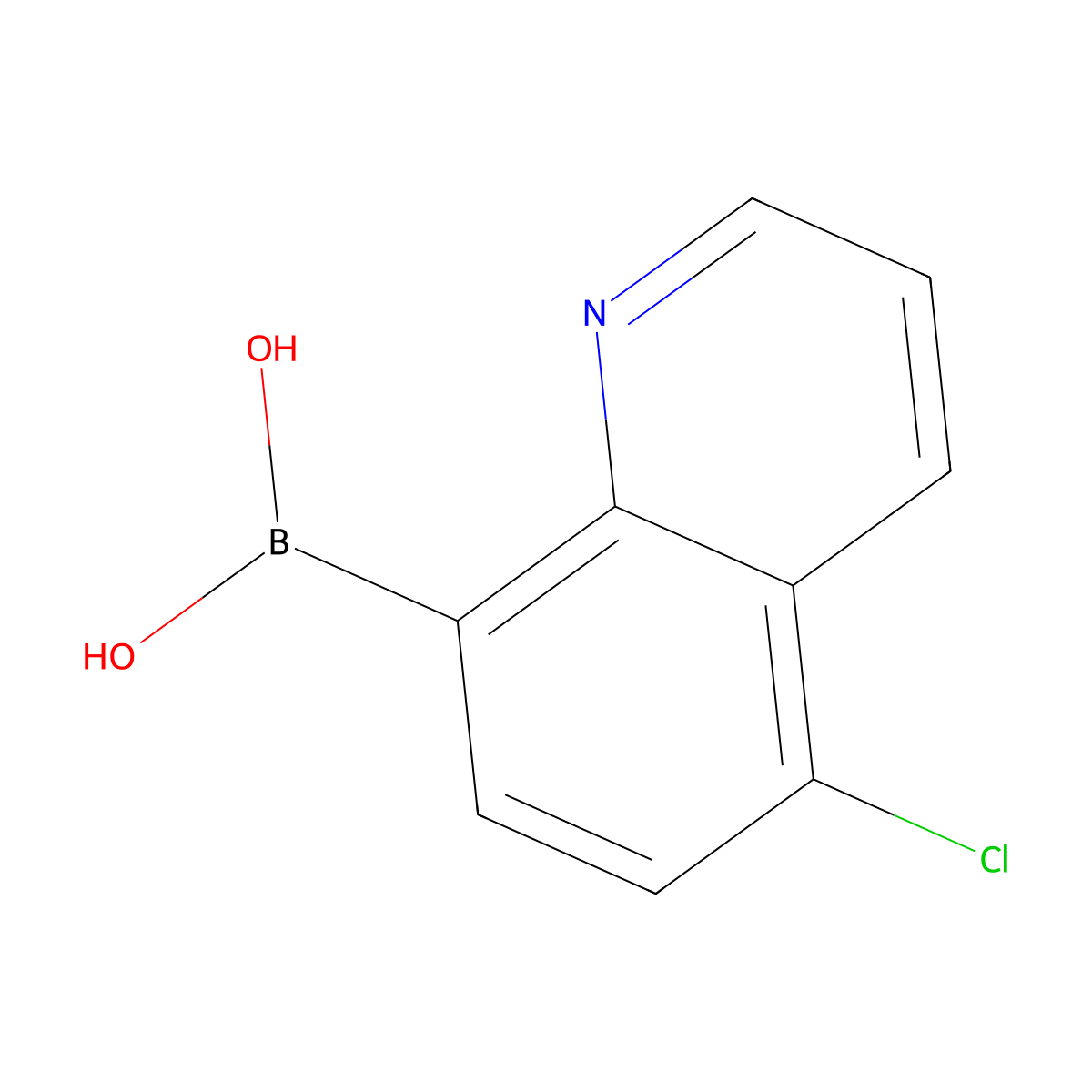 (5-Chloroquinolin-8-yl)boronic acid molecular structure, CAS 1154741-21-5
