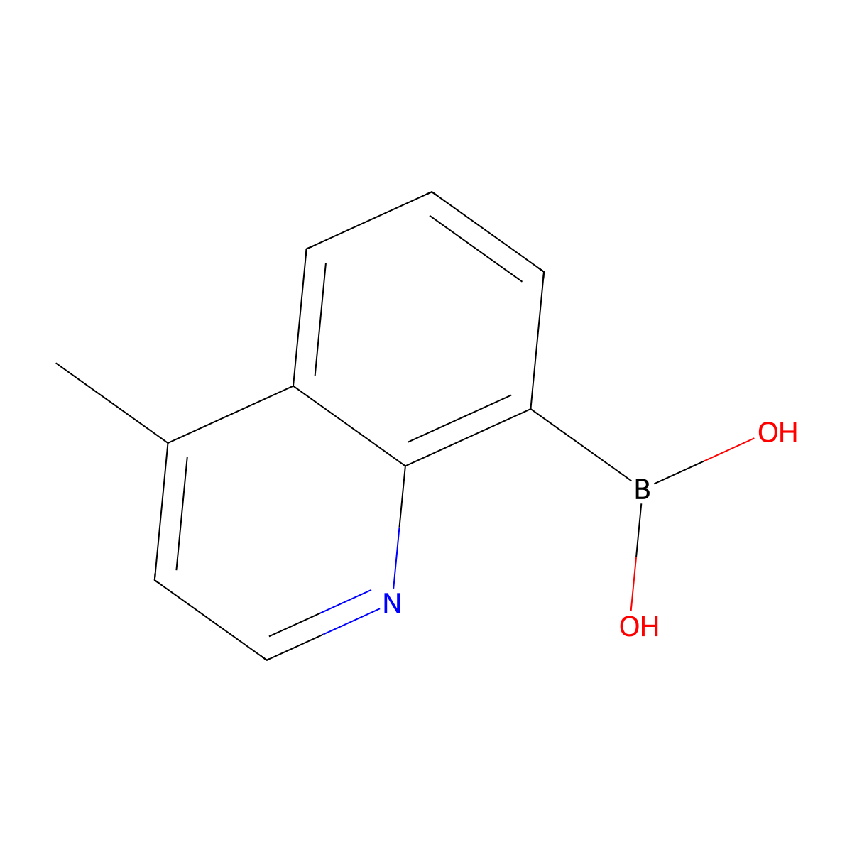 (4-Methylquinolin-8-yl)boronic acid molecular structure, CAS 1154741-22-6
