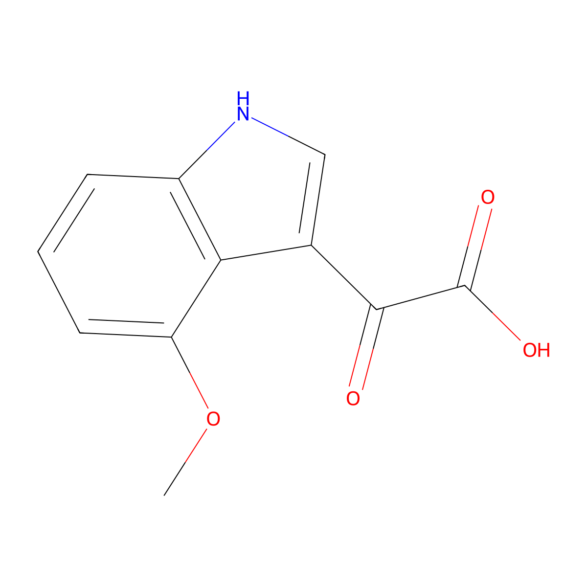 2-(4-Methoxy-3-indolyl)-2-oxoacetic Acid molecular structure, CAS 1154742-60-5