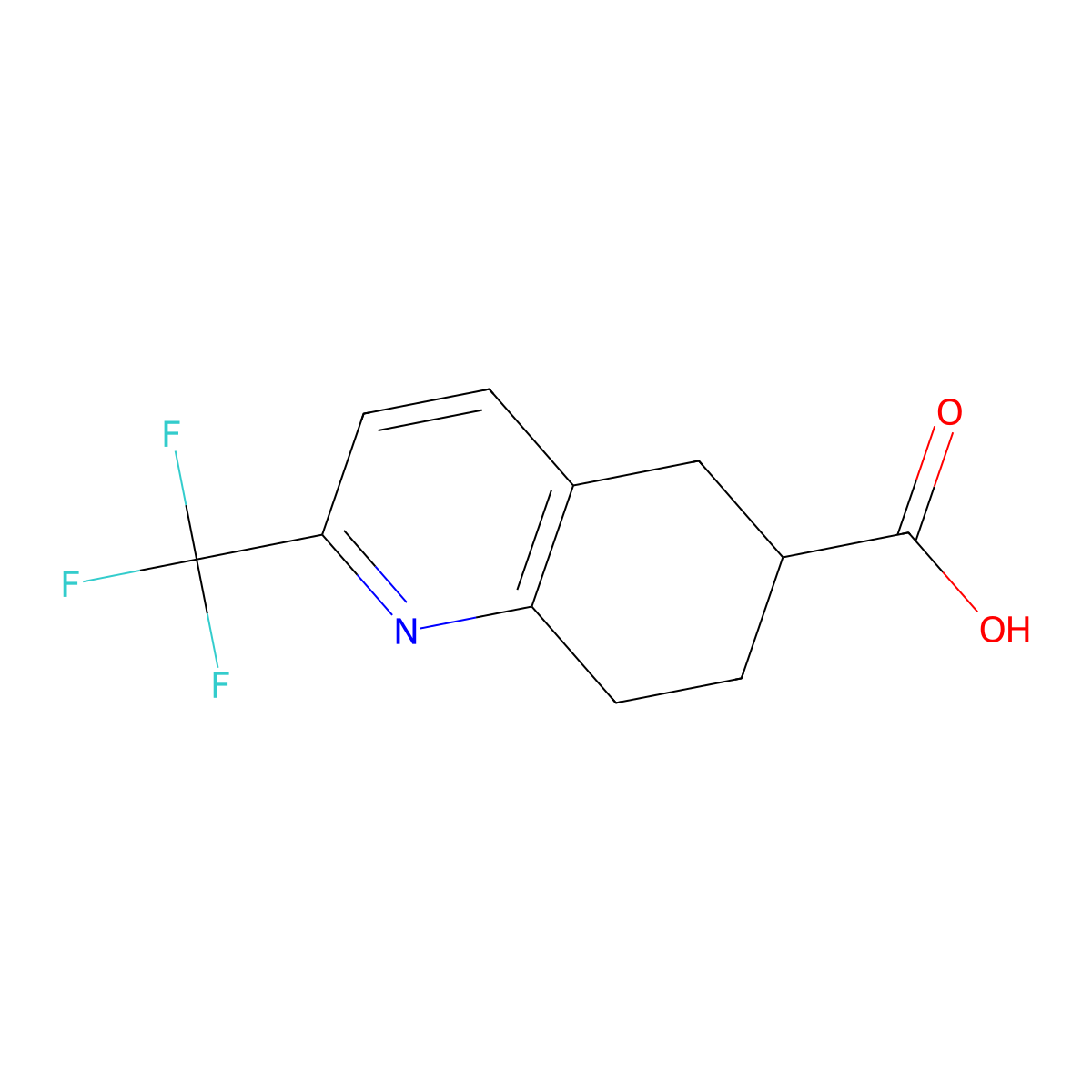 2-(Trifluoromethyl)-5,6,7,8-tetrahydroquinoline-6-carboxylic acid molecular structure, CAS 1154743-13-1