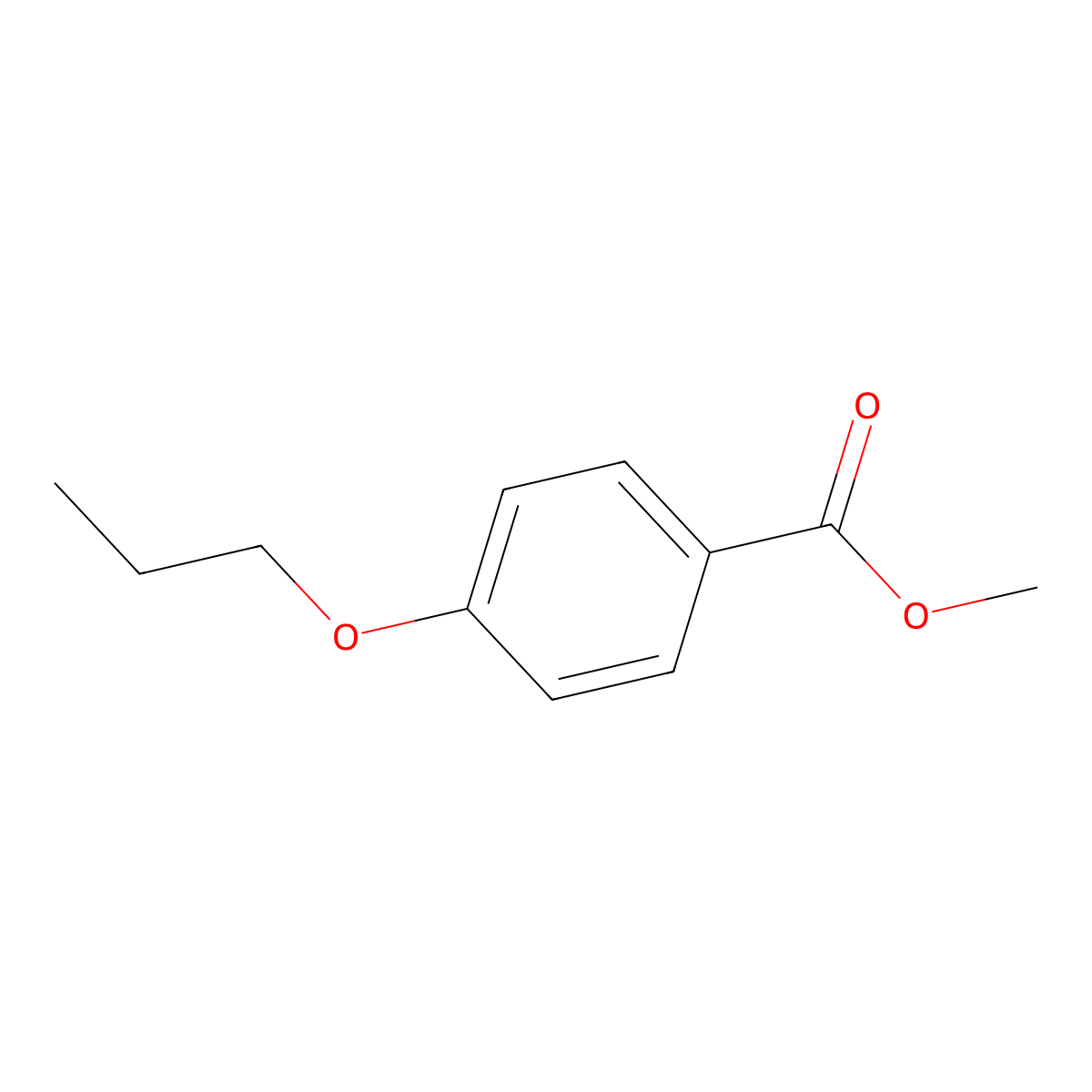 Methyl 4-propoxybenzoate molecular structure, CAS 115478-59-6
