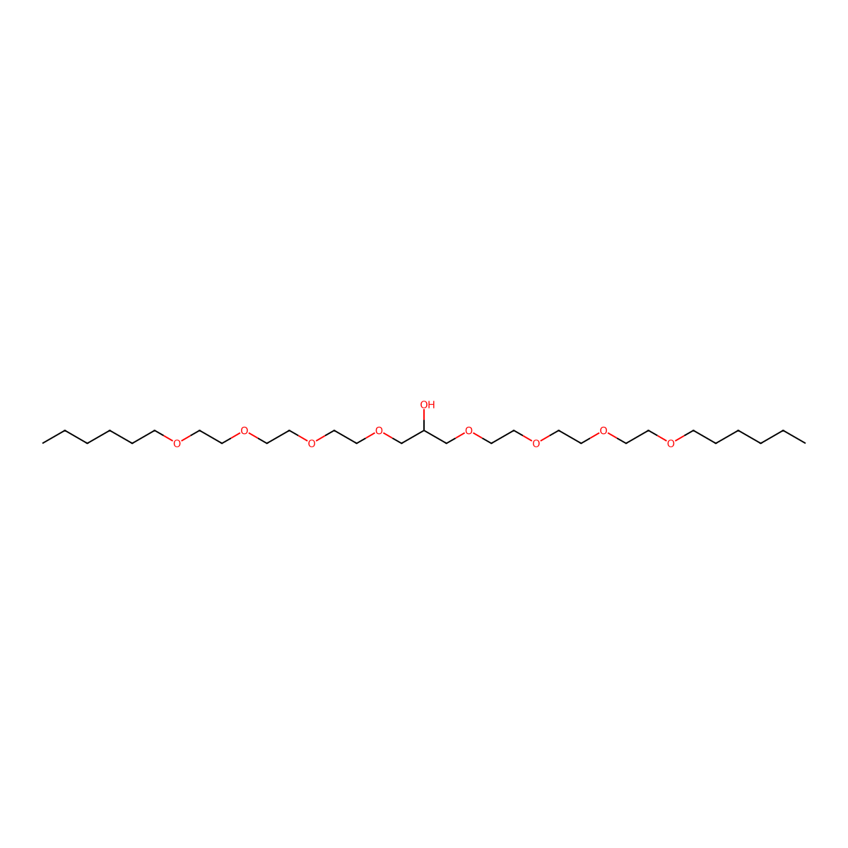 1,3-Bis{2-[2-(2-hexyloxyethoxy)ethoxy]ethoxy}propan-2-ol molecular structure, CAS 115478-76-7