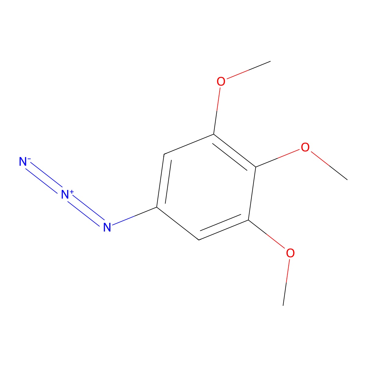 3,4,5-Trimethoxyphenyl azide molecular structure, CAS 115483-29-9
