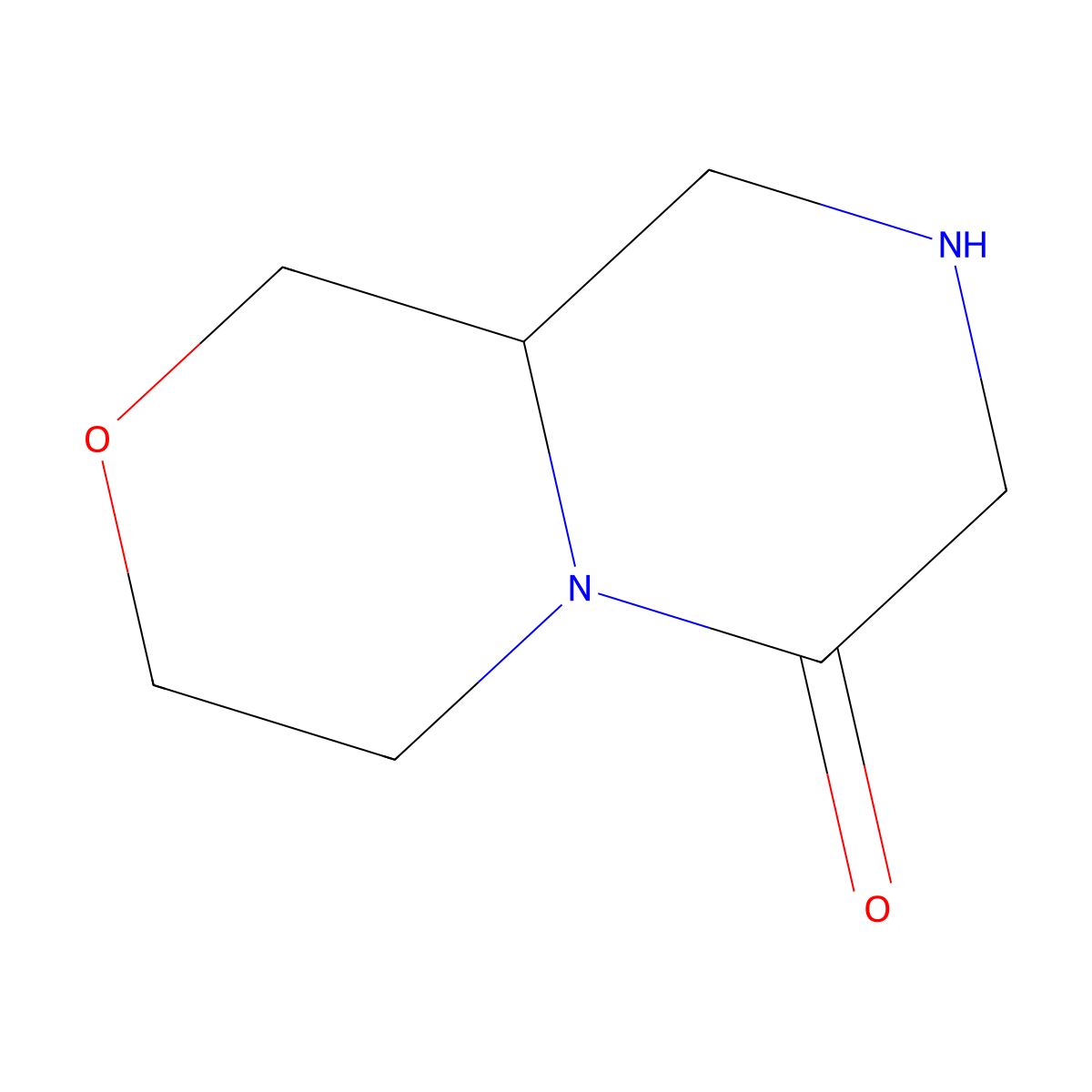 Octahydropiperazino[2,1-c]morpholin-6-one molecular structure, CAS 1154870-88-8