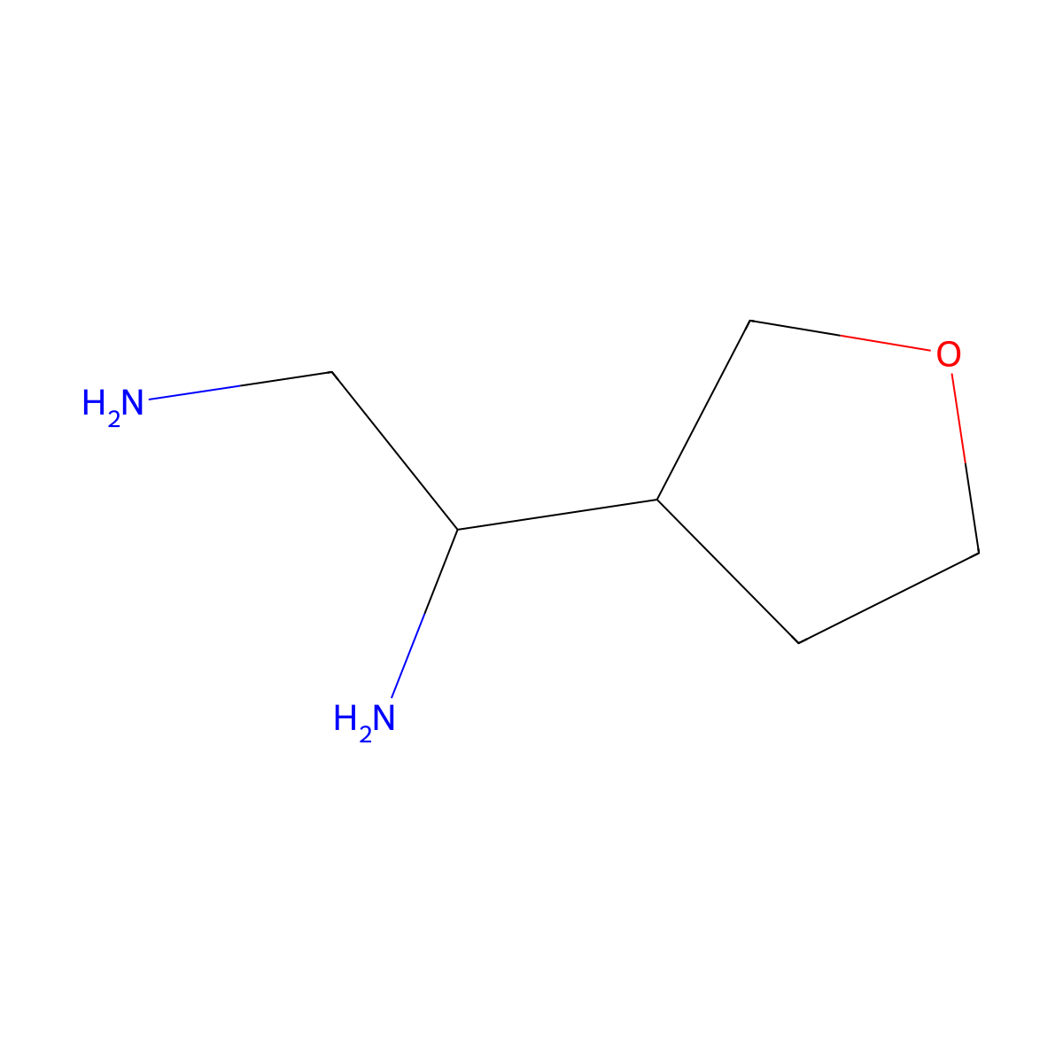 1-(Oxolan-3-yl)ethane-1,2-diamine molecular structure, CAS 1154876-16-0