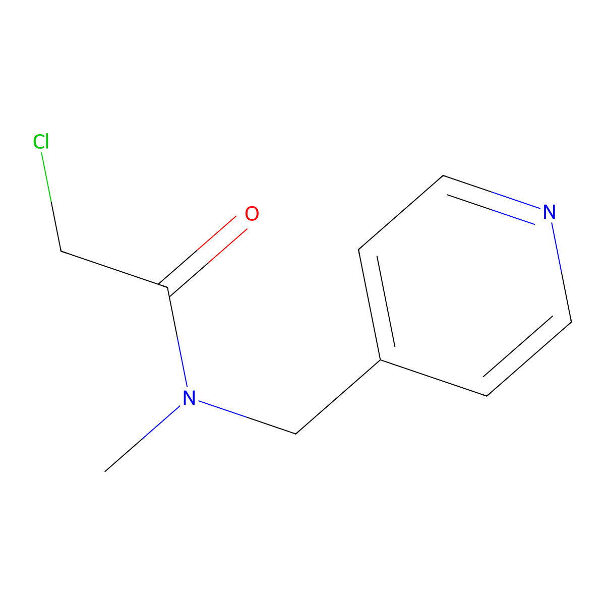 2-Chloro-N-methyl-N-pyridin-4-ylmethyl-acetamide molecular structure, CAS 1154880-52-0