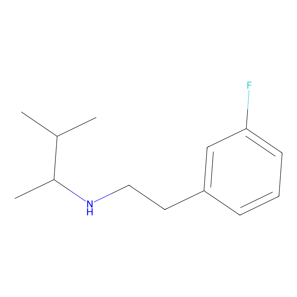 [2-(3-Fluorophenyl)ethyl](3-methylbutan-2-yl)amine molecular structure, CAS 1154881-55-6