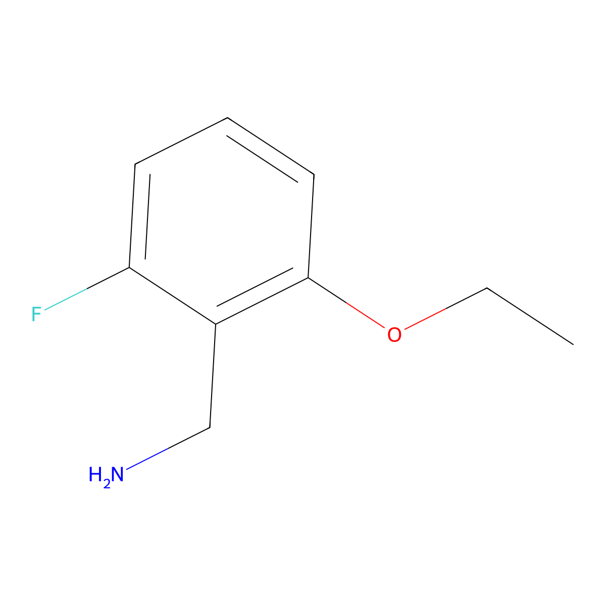 2-Ethoxy-6-fluorobenzylamine molecular structure, CAS 1154882-16-2