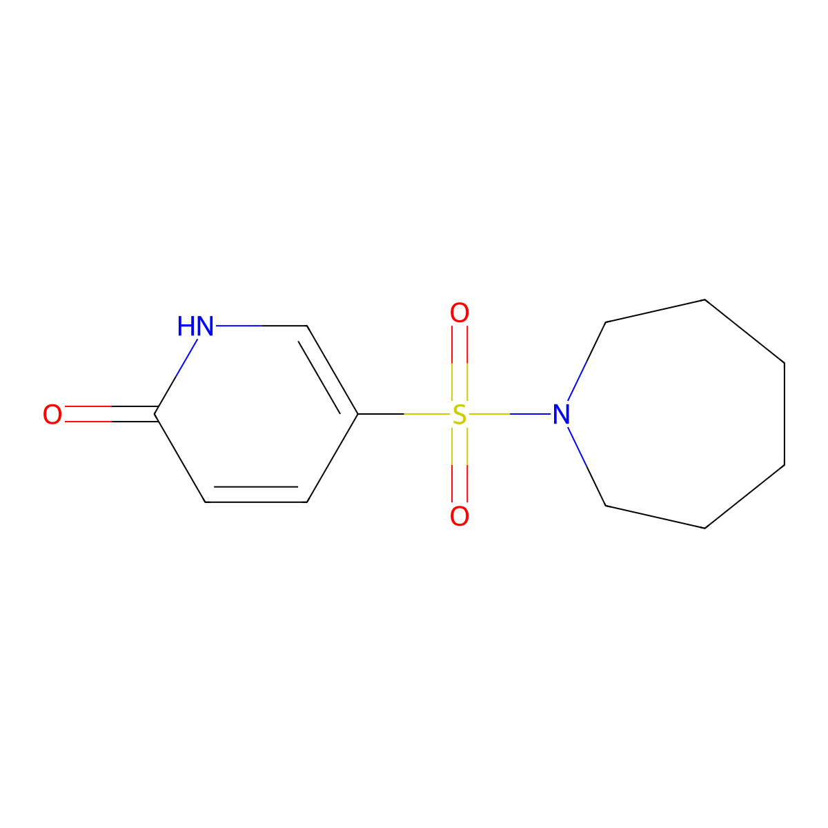 5-(azepan-1-ylsulfonyl)pyridin-2(1H)-one molecular structure, CAS 1154883-50-7