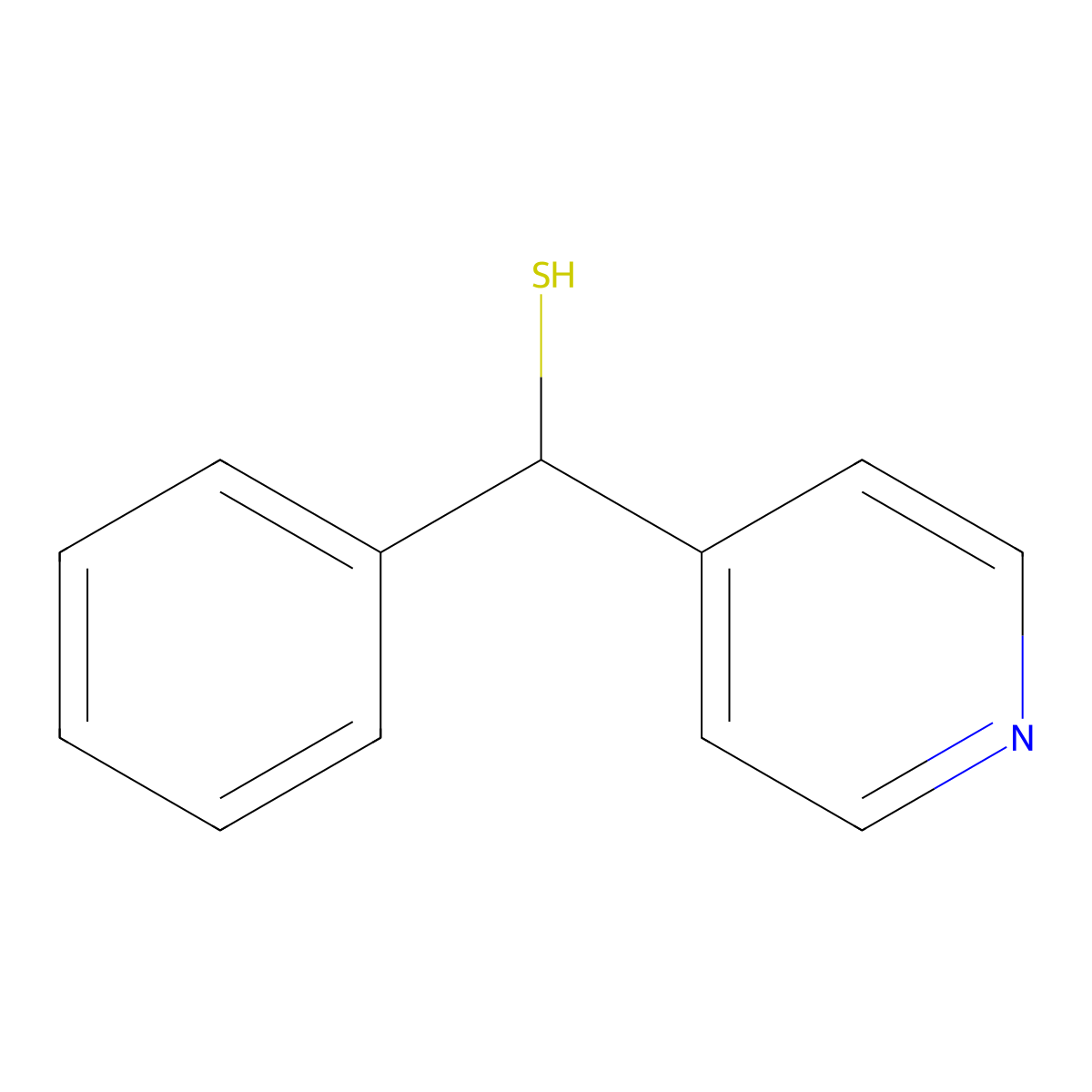 Phenyl(pyridin-4-yl)methanethiol molecular structure, CAS 1154888-05-7