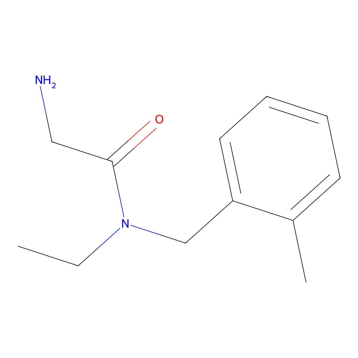 2-Amino-N-ethyl-N-(2-methyl-benzyl)-acetamide molecular structure, CAS 1154888-84-2