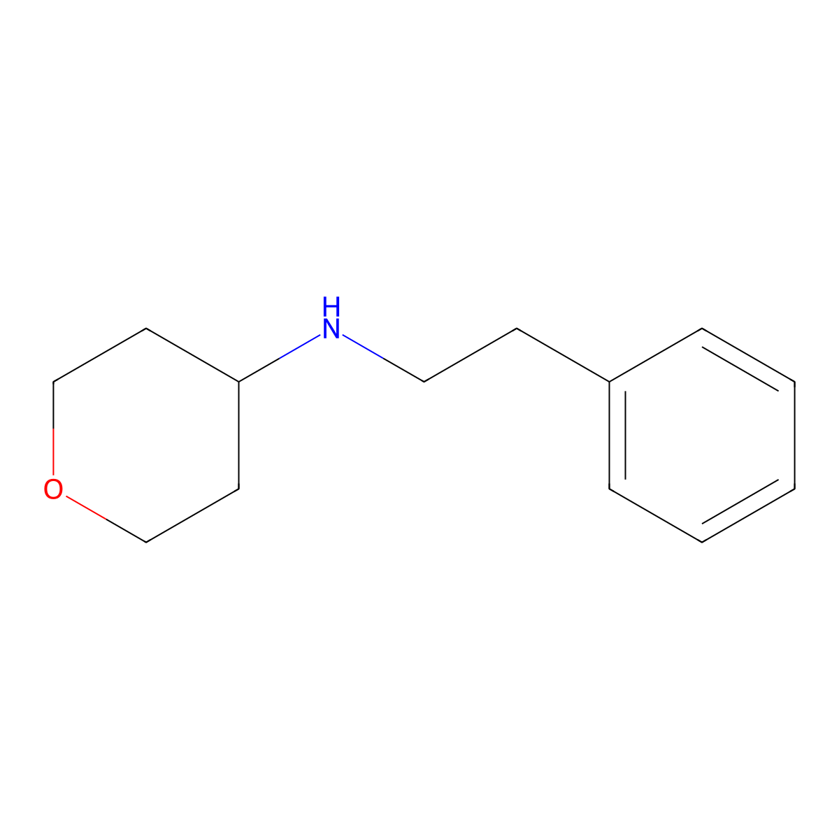 Benzylmethyl(tetrahydropyran-4-yl)amine molecular structure, CAS 1154890-05-7