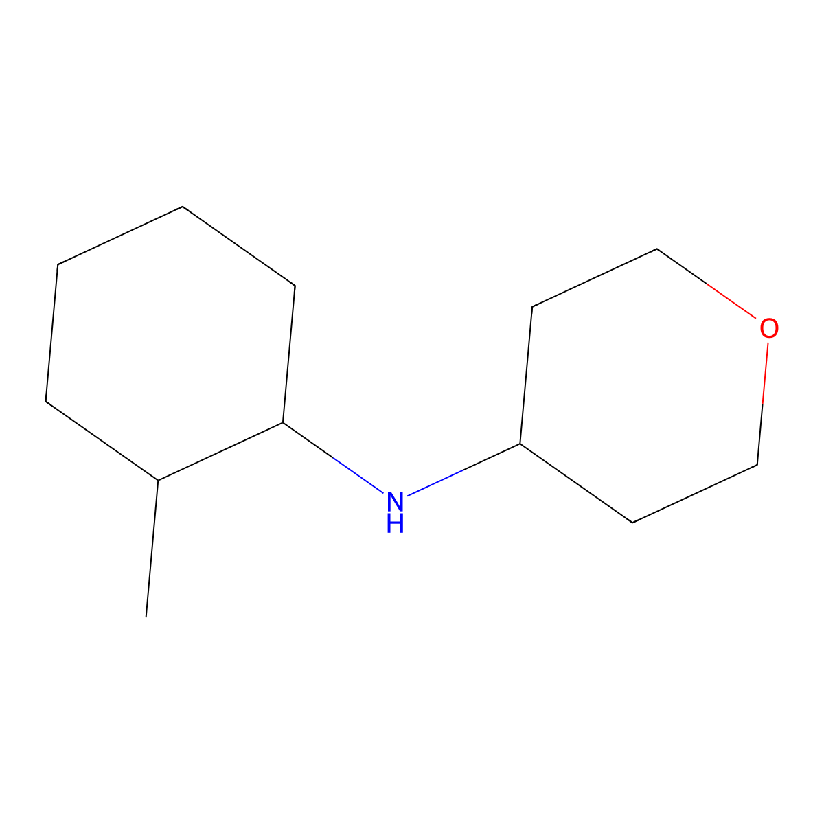 N-(2-methylcyclohexyl)oxan-4-amine molecular structure, CAS 1154890-41-1