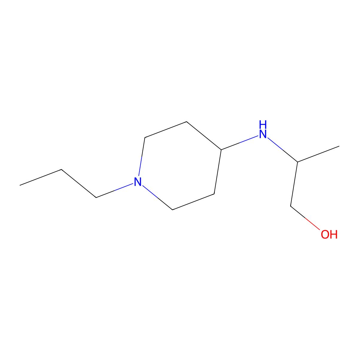 2-[(1-Propylpiperidin-4-yl)amino]propan-1-ol molecular structure, CAS 1154899-57-6