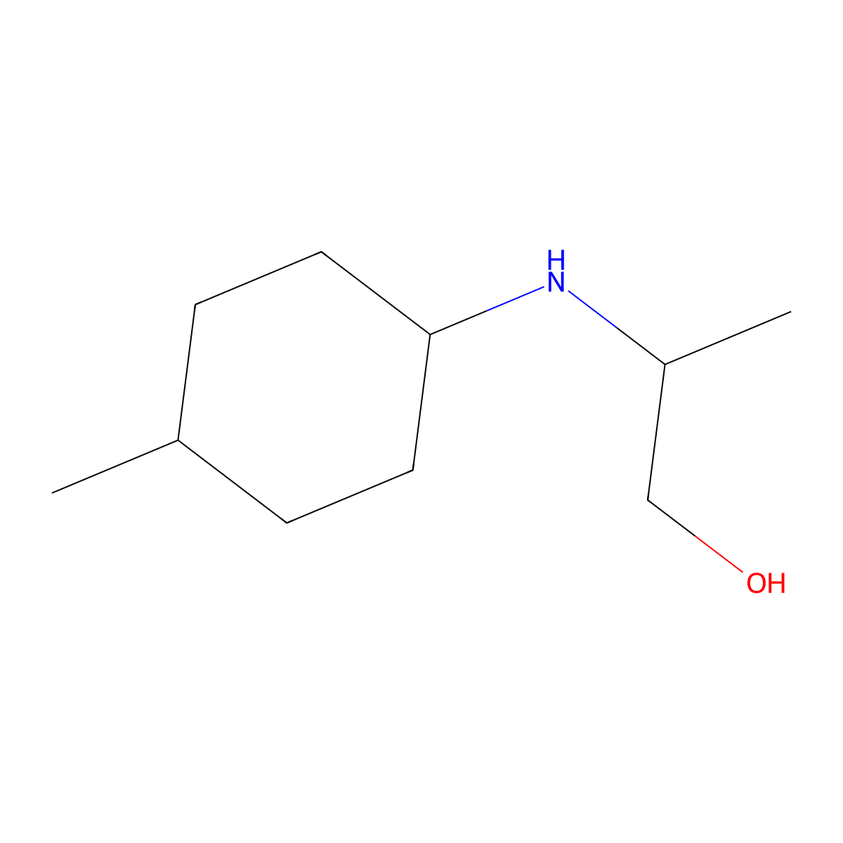 2-[(4-Methylcyclohexyl)amino]propan-1-ol molecular structure, CAS 1154899-95-2