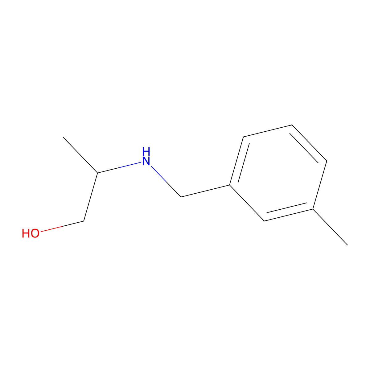 2-{[(3-Methylphenyl)methyl]amino}propan-1-ol molecular structure, CAS 1154900-34-1