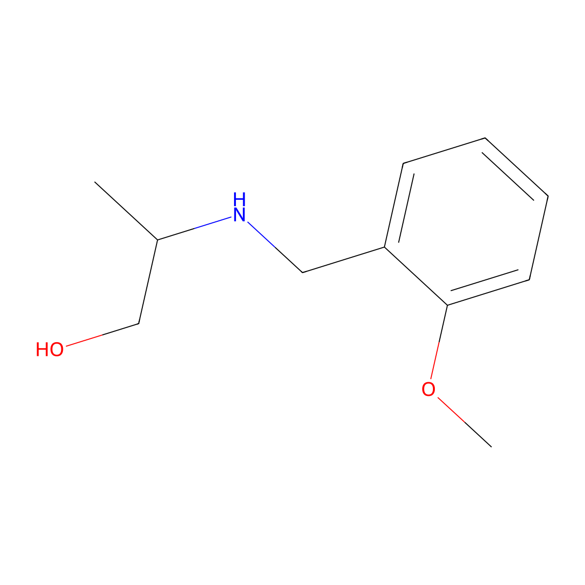 2-{[(2-Methoxyphenyl)methyl]amino}propan-1-ol molecular structure, CAS 1154900-50-1