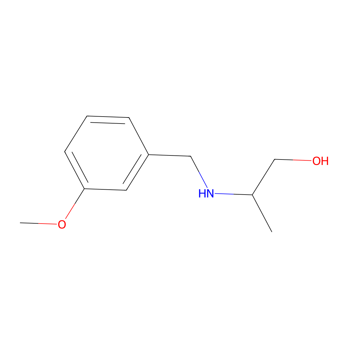 2-{[(3-Methoxyphenyl)methyl]amino}propan-1-ol molecular structure, CAS 1154900-70-5