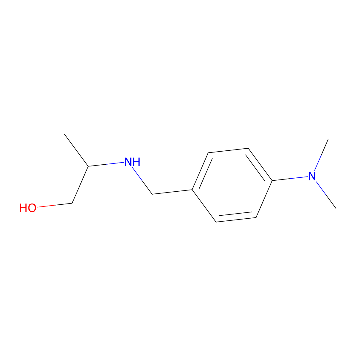 2-({[4-(Dimethylamino)phenyl]methyl}amino)propan-1-ol molecular structure, CAS 1154901-20-8