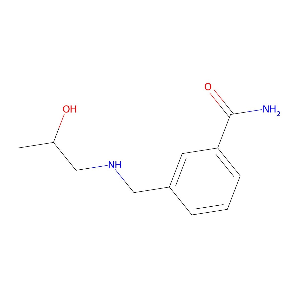 3-{[(2-Hydroxypropyl)amino]methyl}benzamide molecular structure, CAS 1154904-02-5