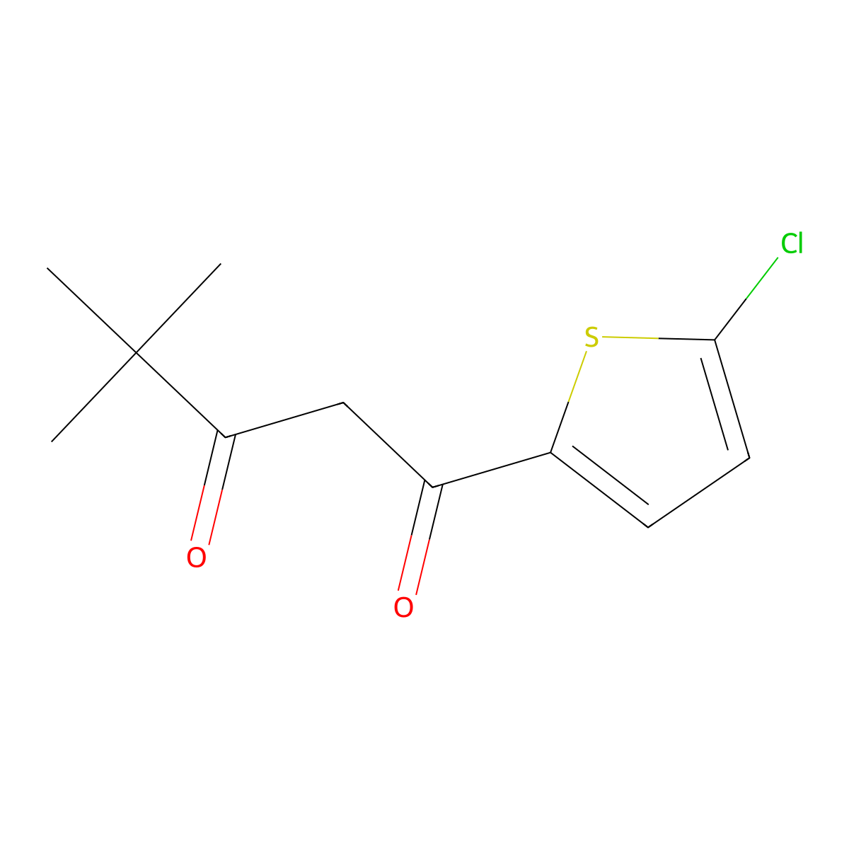 1-(5-Chlorothiophen-2-yl)-4,4-dimethylpentane-1,3-dione molecular structure, CAS 1154905-55-1