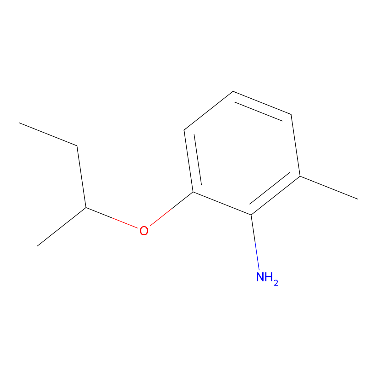 2-(Butan-2-yloxy)-6-methylaniline molecular structure, CAS 1154909-36-0