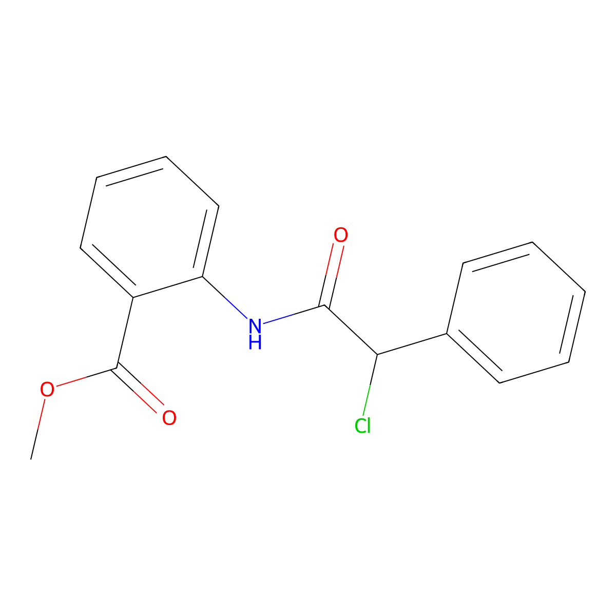 Methyl 2-{[chloro(phenyl)acetyl]amino}benzoate molecular structure, CAS 1154913-96-8