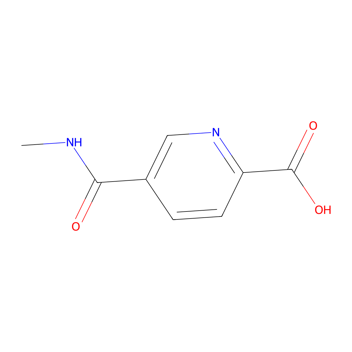 5-(Methylcarbamoyl)pyridine-2-carboxylic acid molecular structure, CAS 1154914-12-1